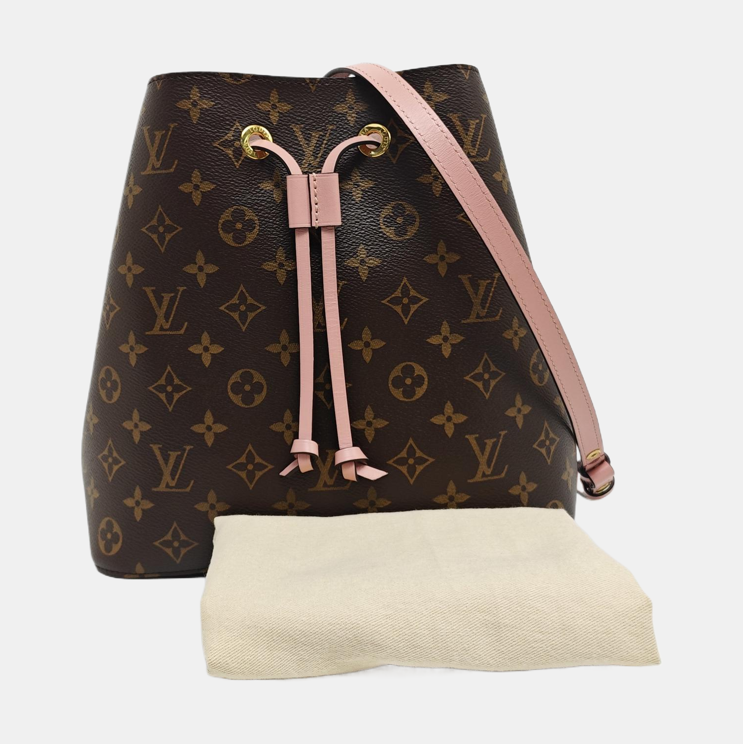 NÉONOÉ MM Monogram Coated Canvas Brown