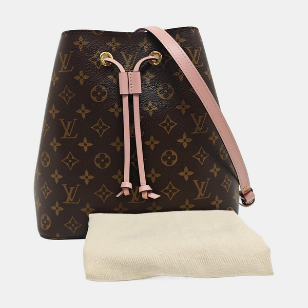 NÉONOÉ MM Monogram Coated Canvas Brown