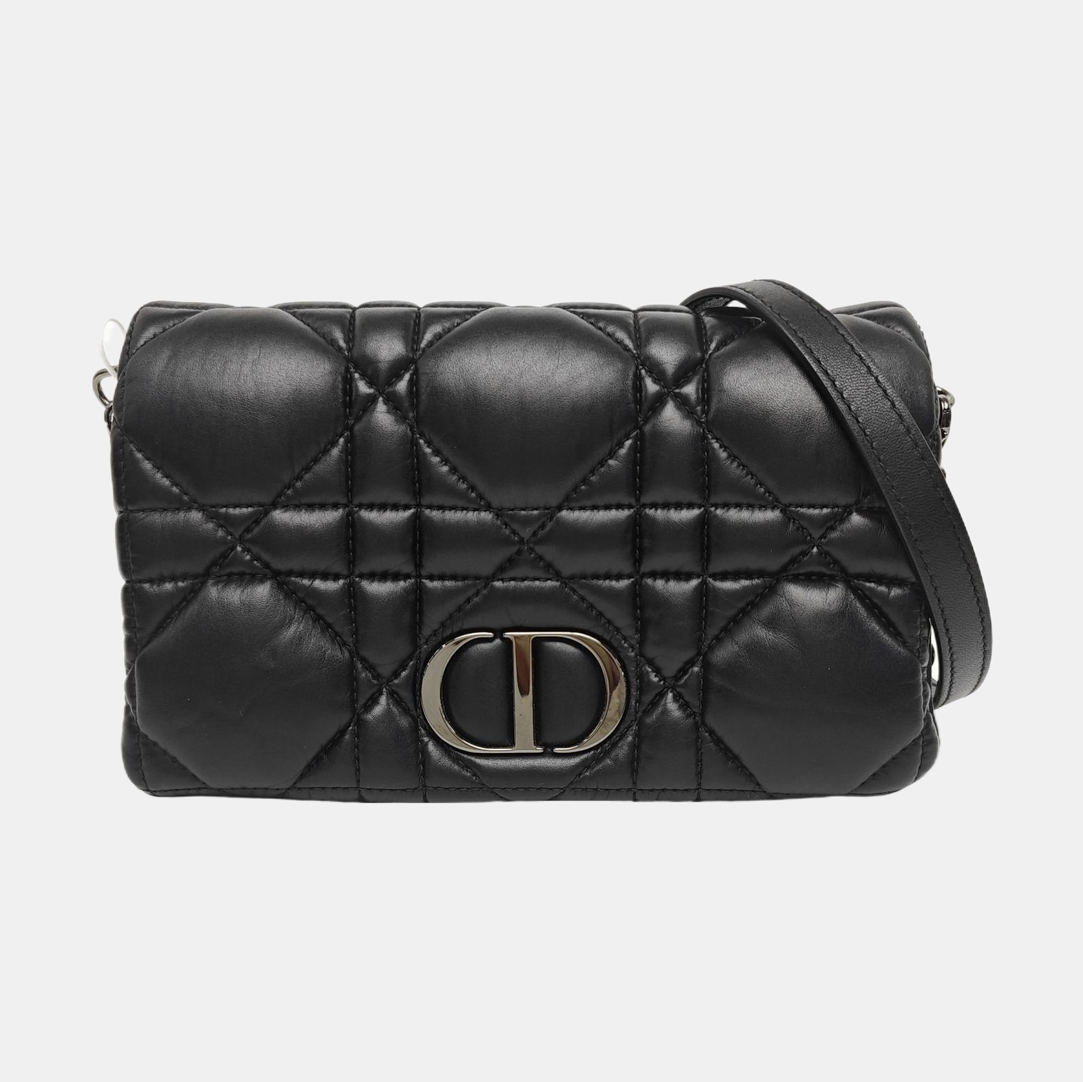 Dior Caro Small Cannage Calfskin Black