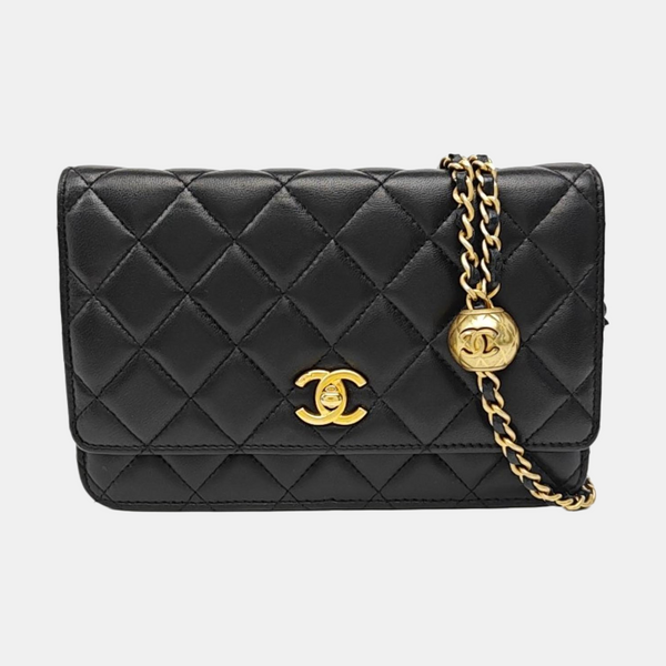 TRENDY CC Quilted Lambskin Black