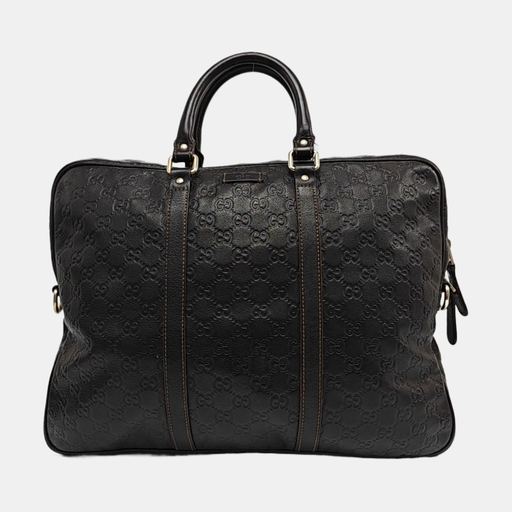 Signature Monogram Calfskin Brown