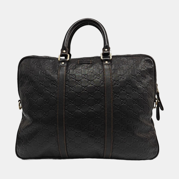 Signature Monogram Calfskin Brown