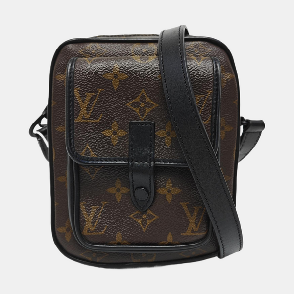 CHRISTOPHER Monogram Coated Canvas Brown