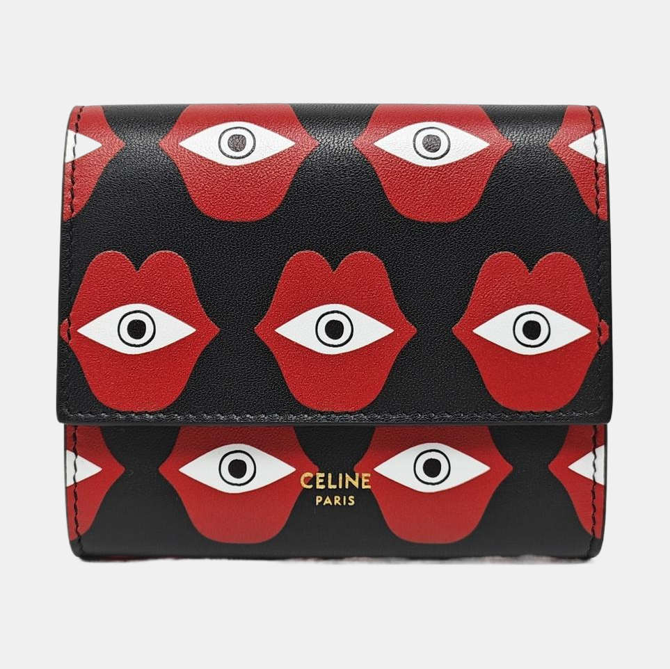 Calfskin Wallet Small Black