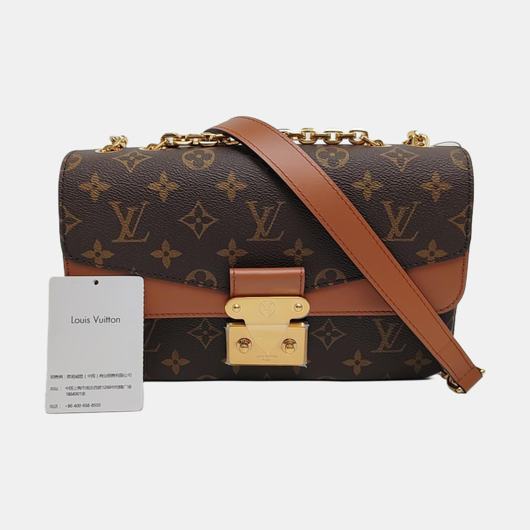 MARCEAU Monogram Coated Canvas Brown
