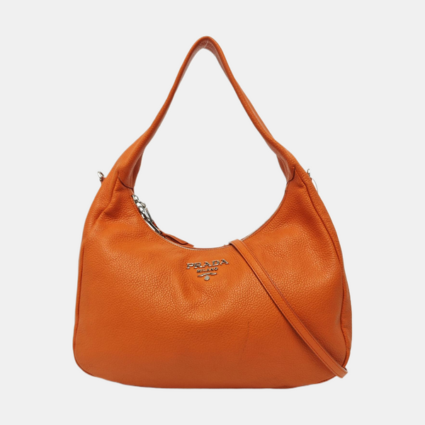 Calfskin Top Handle Bag Orange