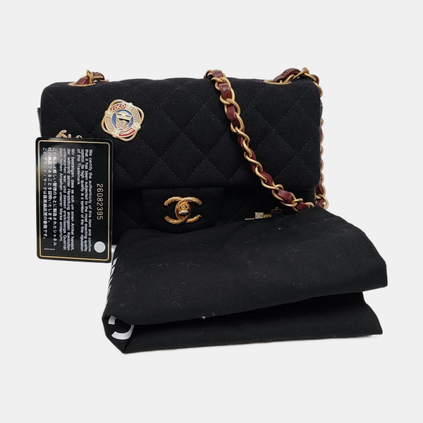 CLASSIC FLAP Quilted Wool Black