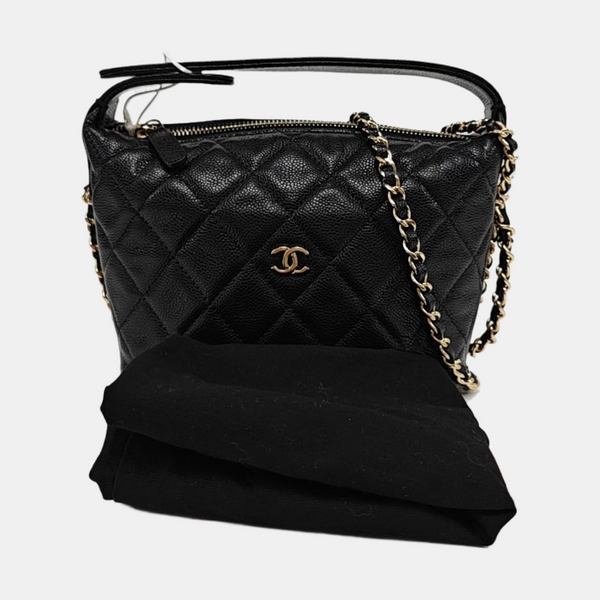 HOBO Quilted Grained Calfskin Black