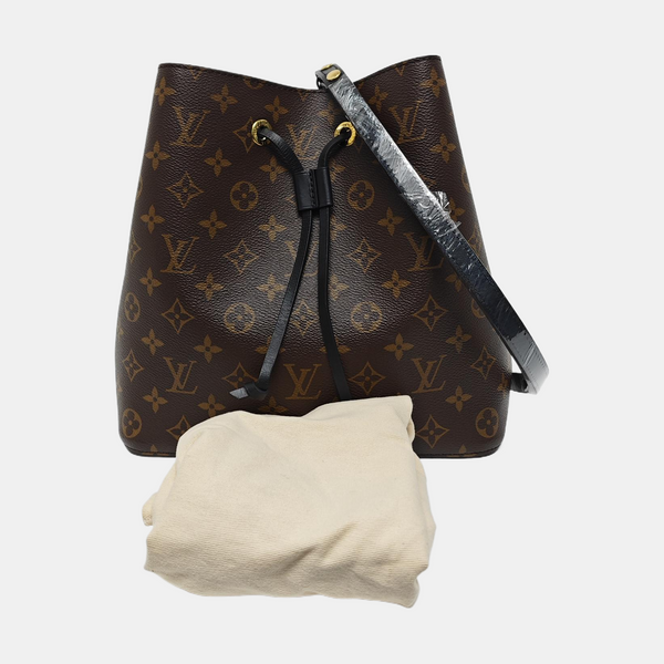 NÉONOÉ MM Monogram Coated Canvas Brown