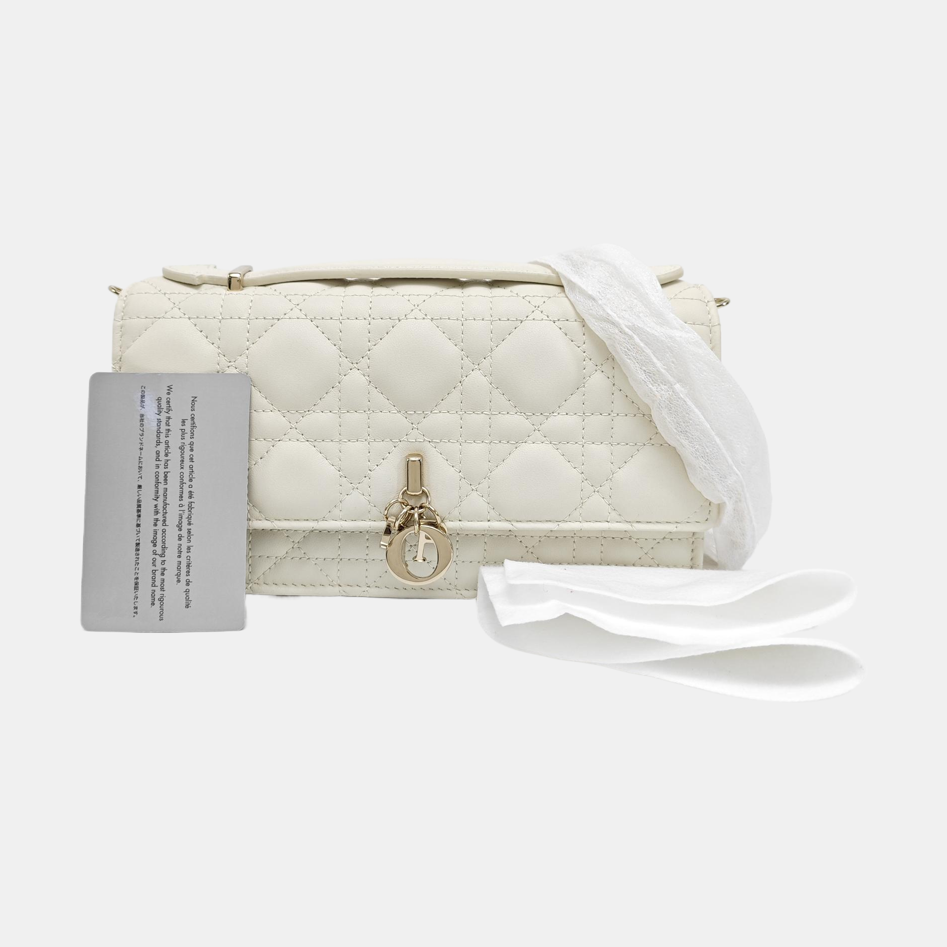My Dior Mini Cannage Lambskin White
