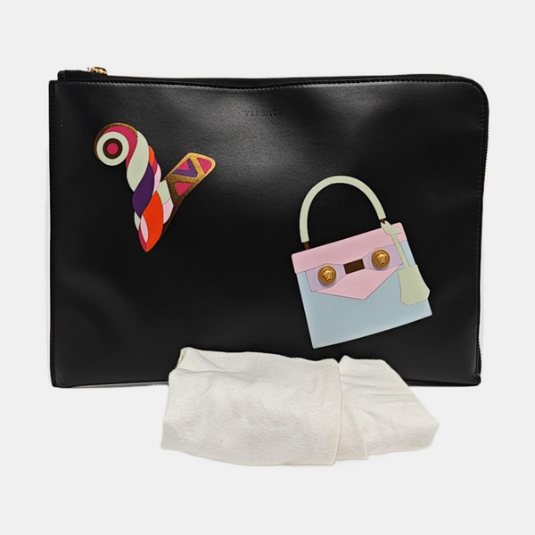 Calfskin Clutch Black