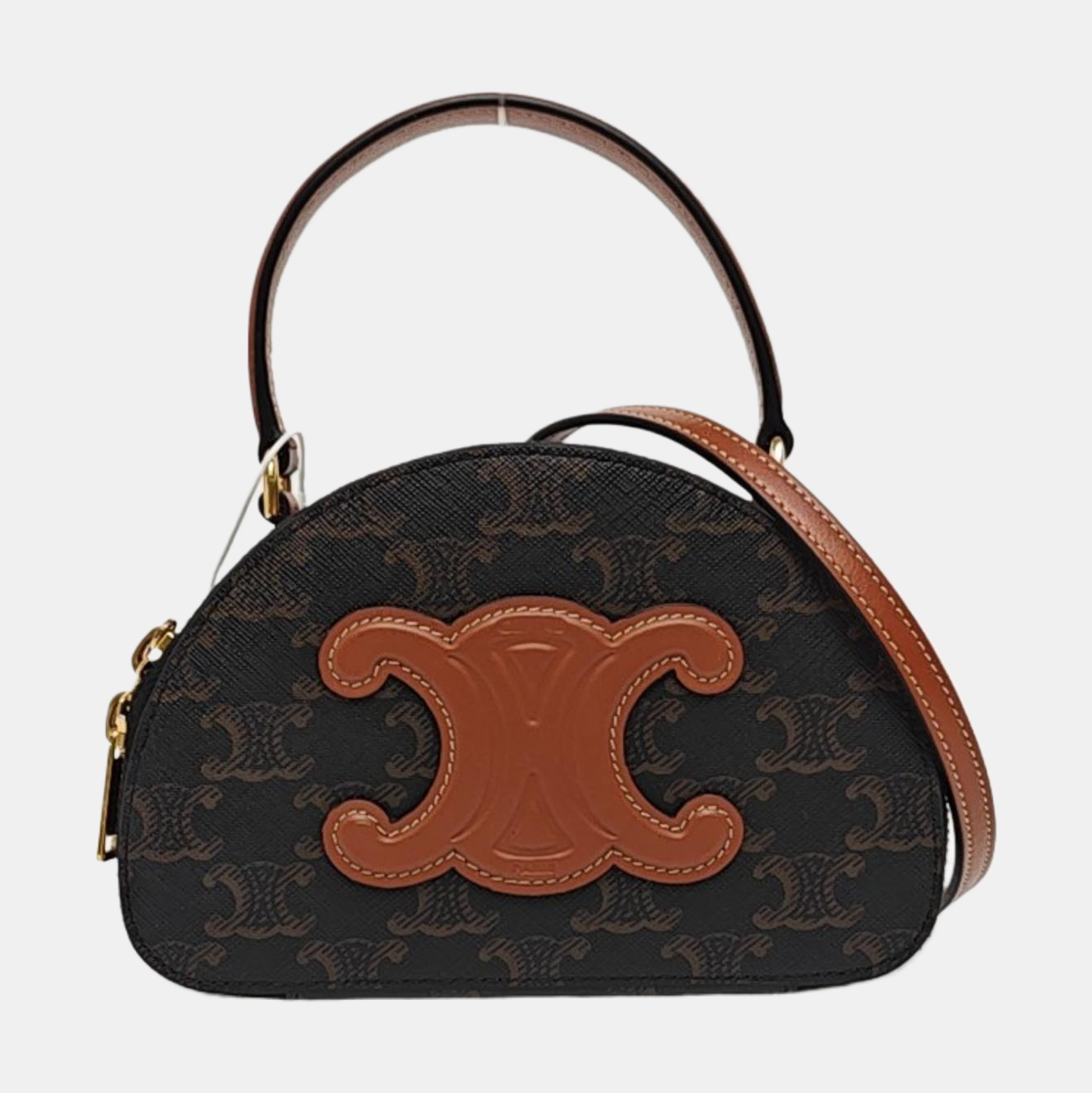 TRIOMPHE Mini Coated Canvas Brown