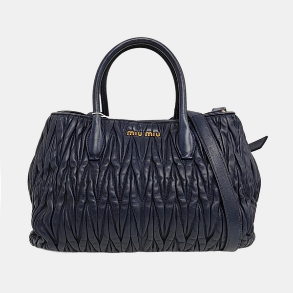 Avenue Quilted Lambskin Blue
