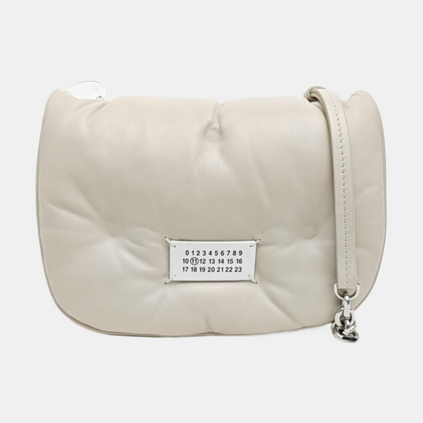 Lambskin Shoulder Bag White