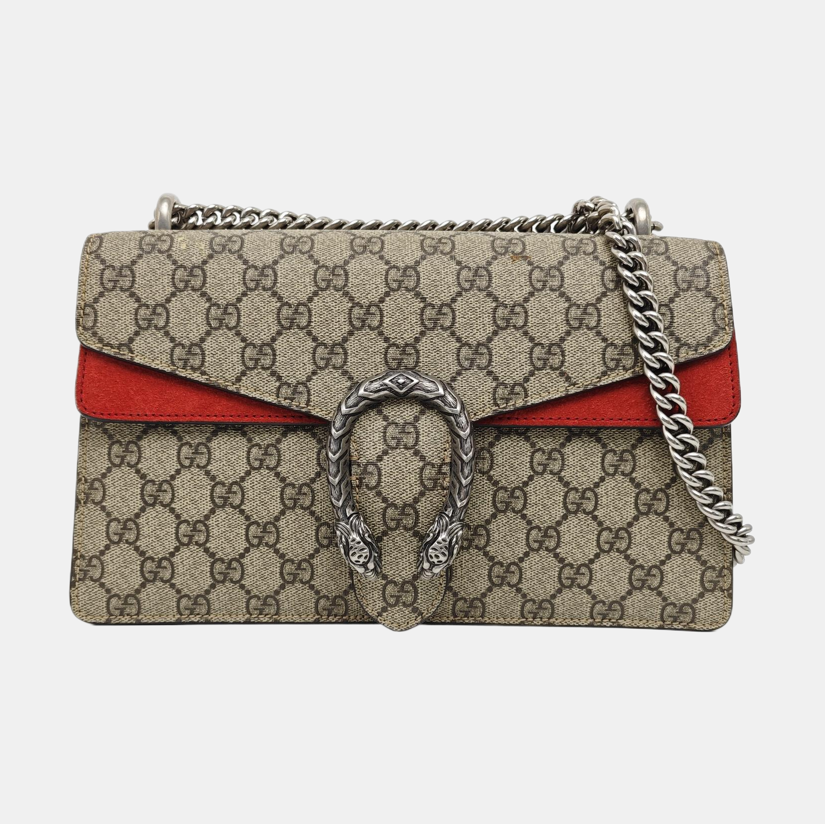 Dionysus Small Monogram Coated Canvas Black