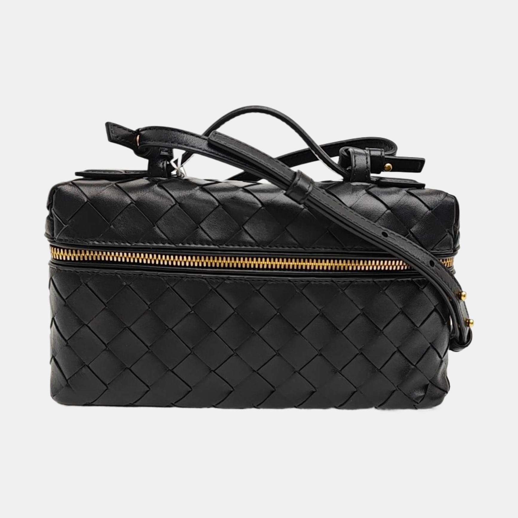 Calfskin Shoulder Bag Black