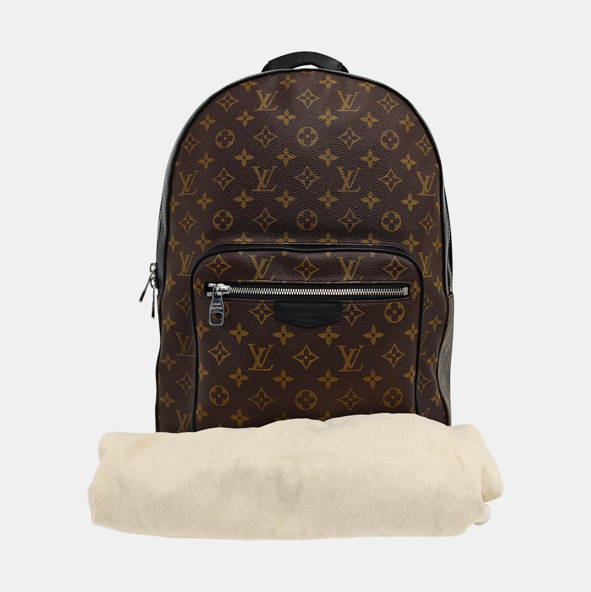 JOSH Monogram Coated Canvas Brown