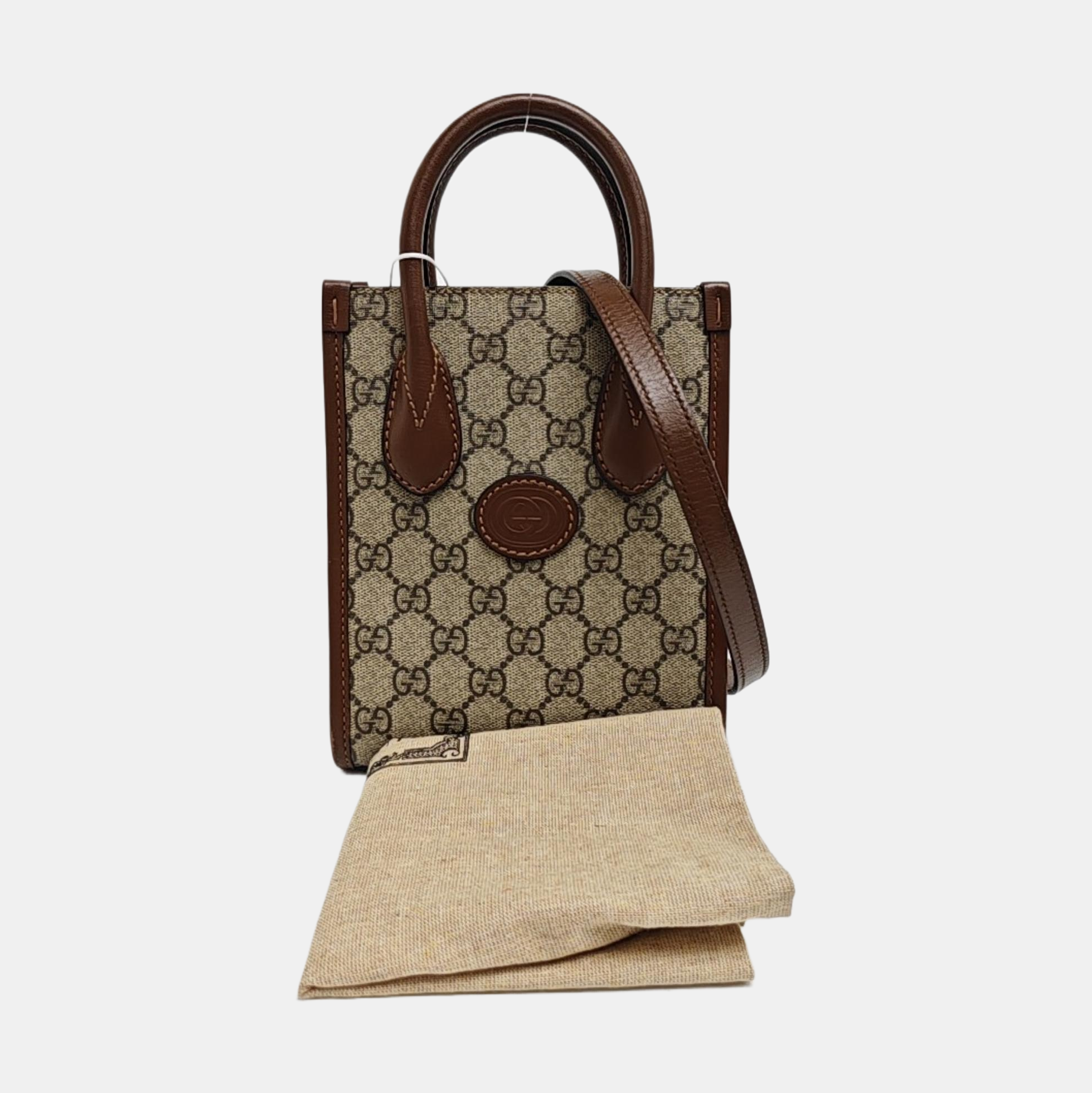 Retro Mini Monogram Coated Canvas Beige