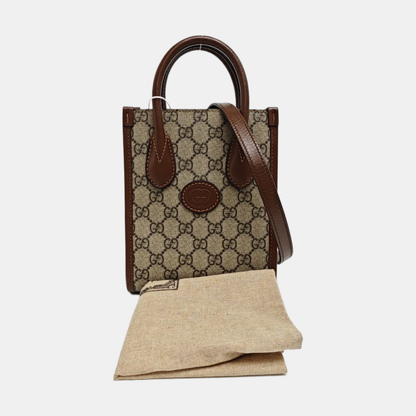 Retro Mini Monogram Coated Canvas Beige