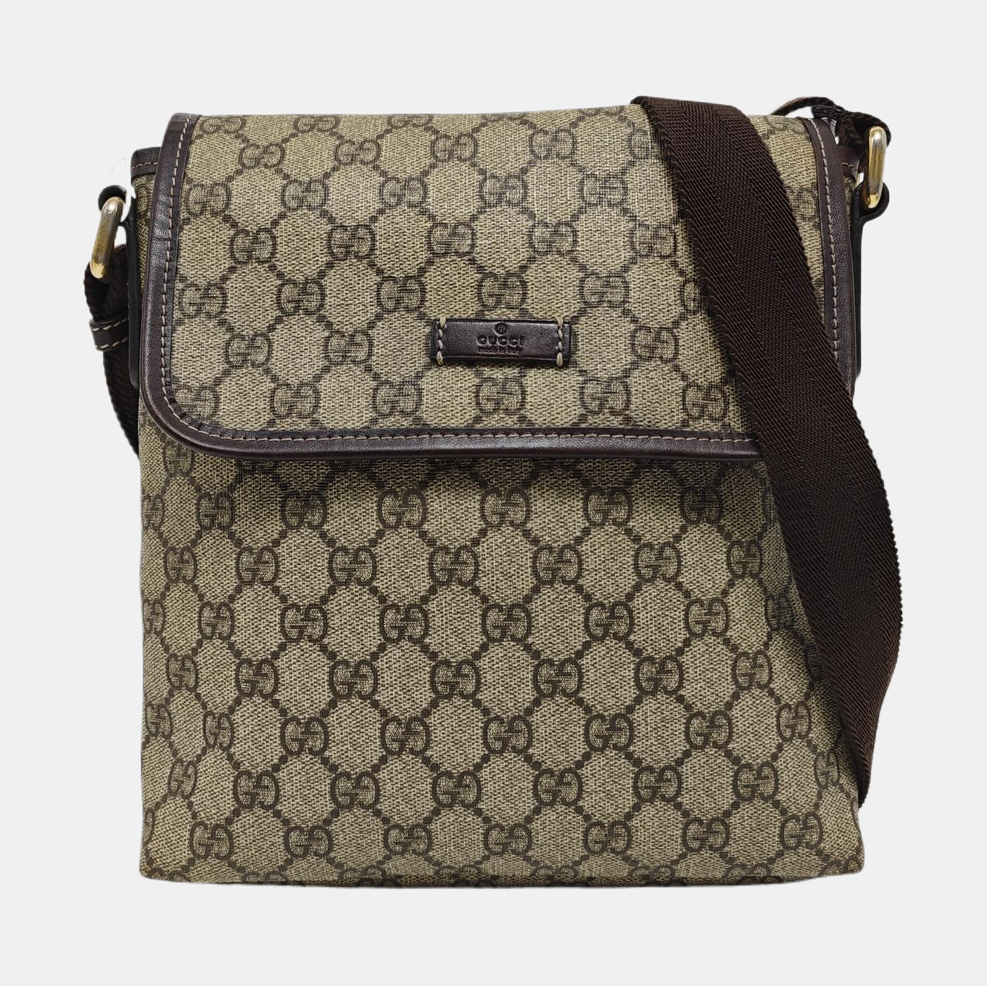 GG Supreme Monogram Coated Canvas Black