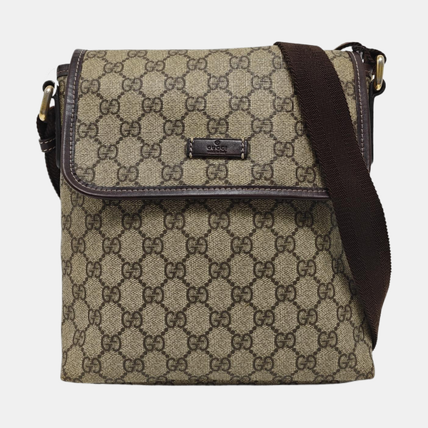 GG Supreme Monogram Coated Canvas Black