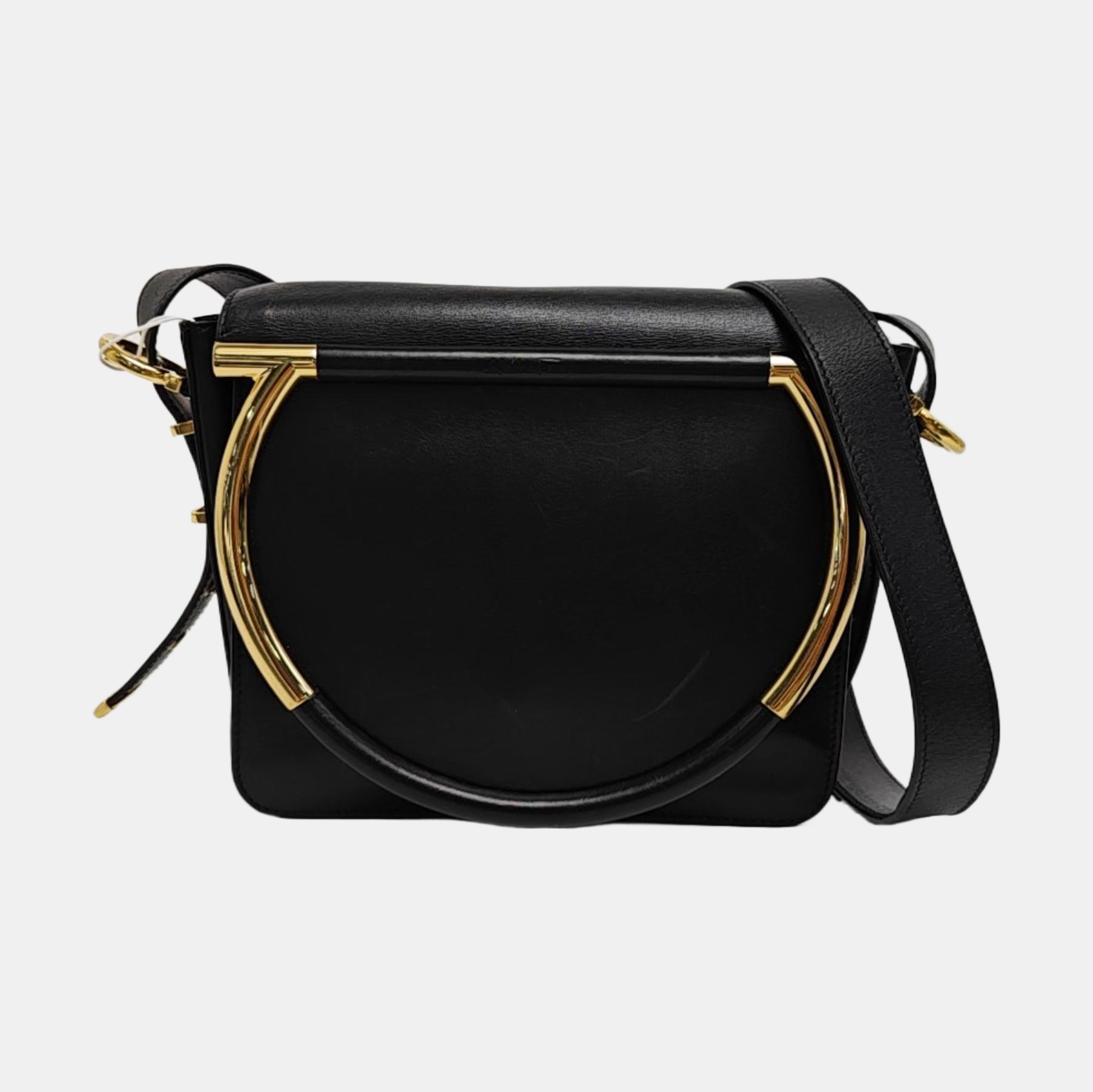 Calfskin Shoulder Bag Black