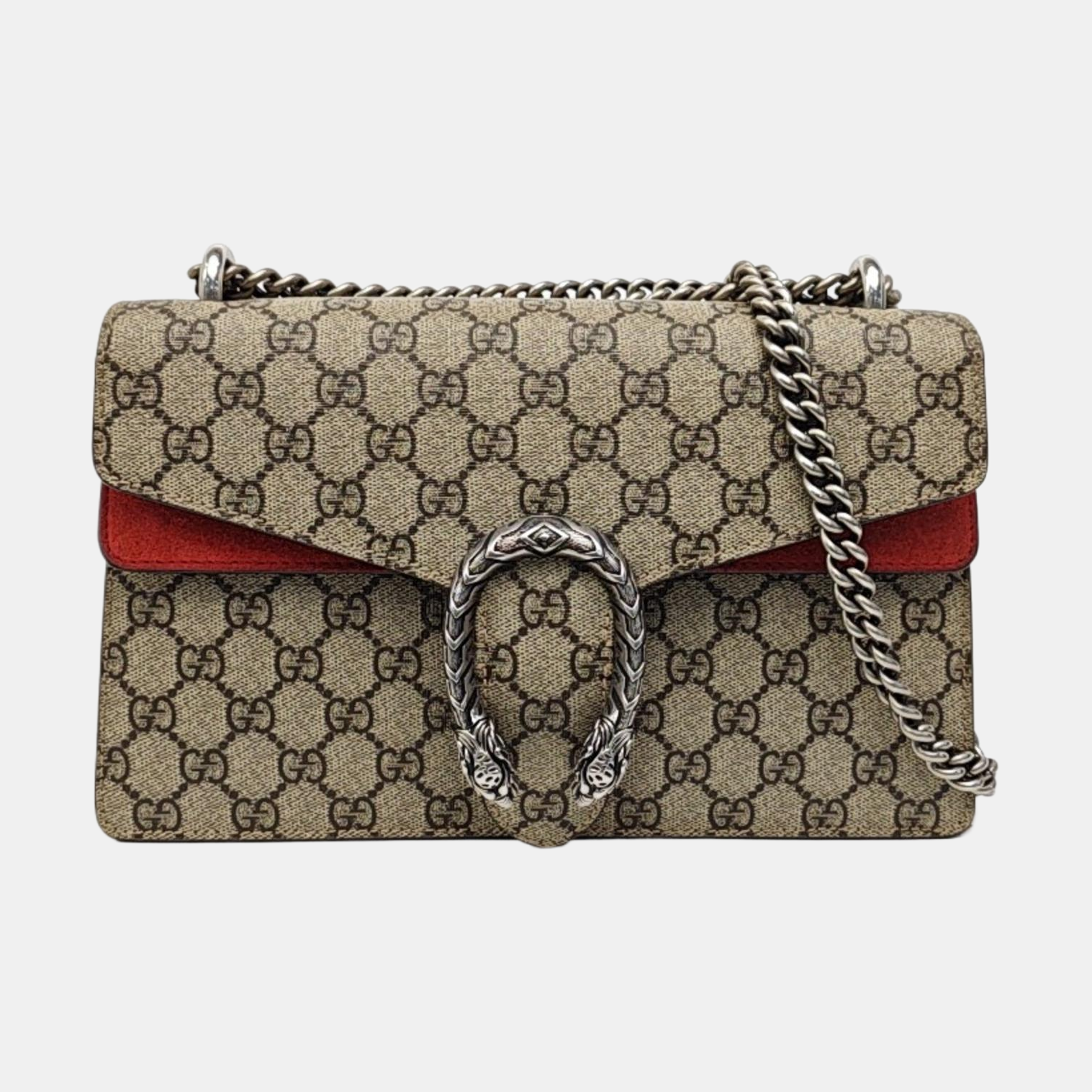 Dionysus Small Monogram Coated Canvas Black