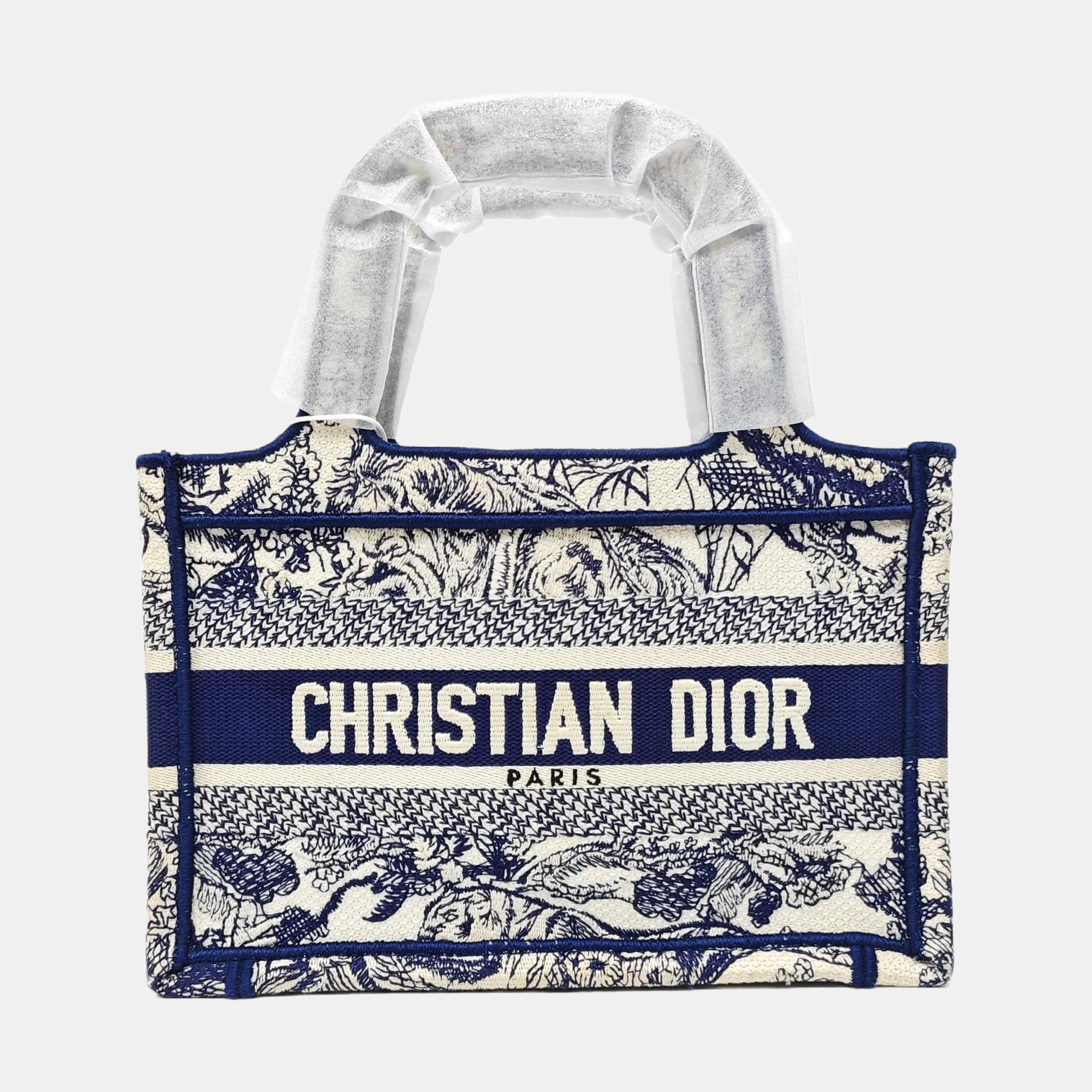 Book Tote Mini Fabric Blue