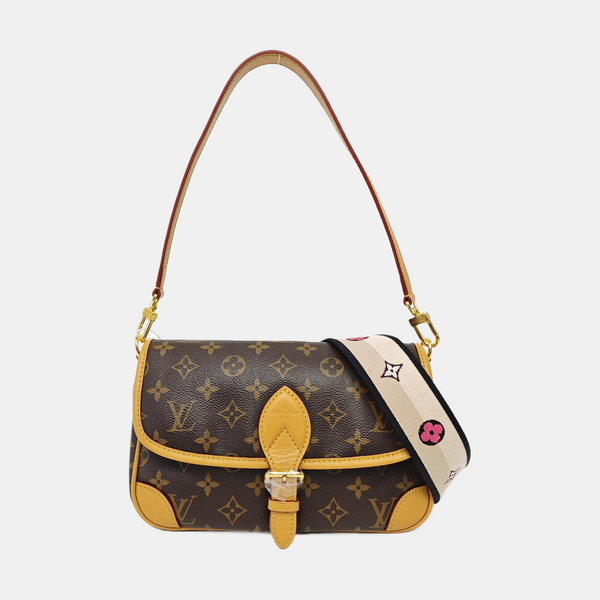 DIANE Monogram Coated Canvas Brown