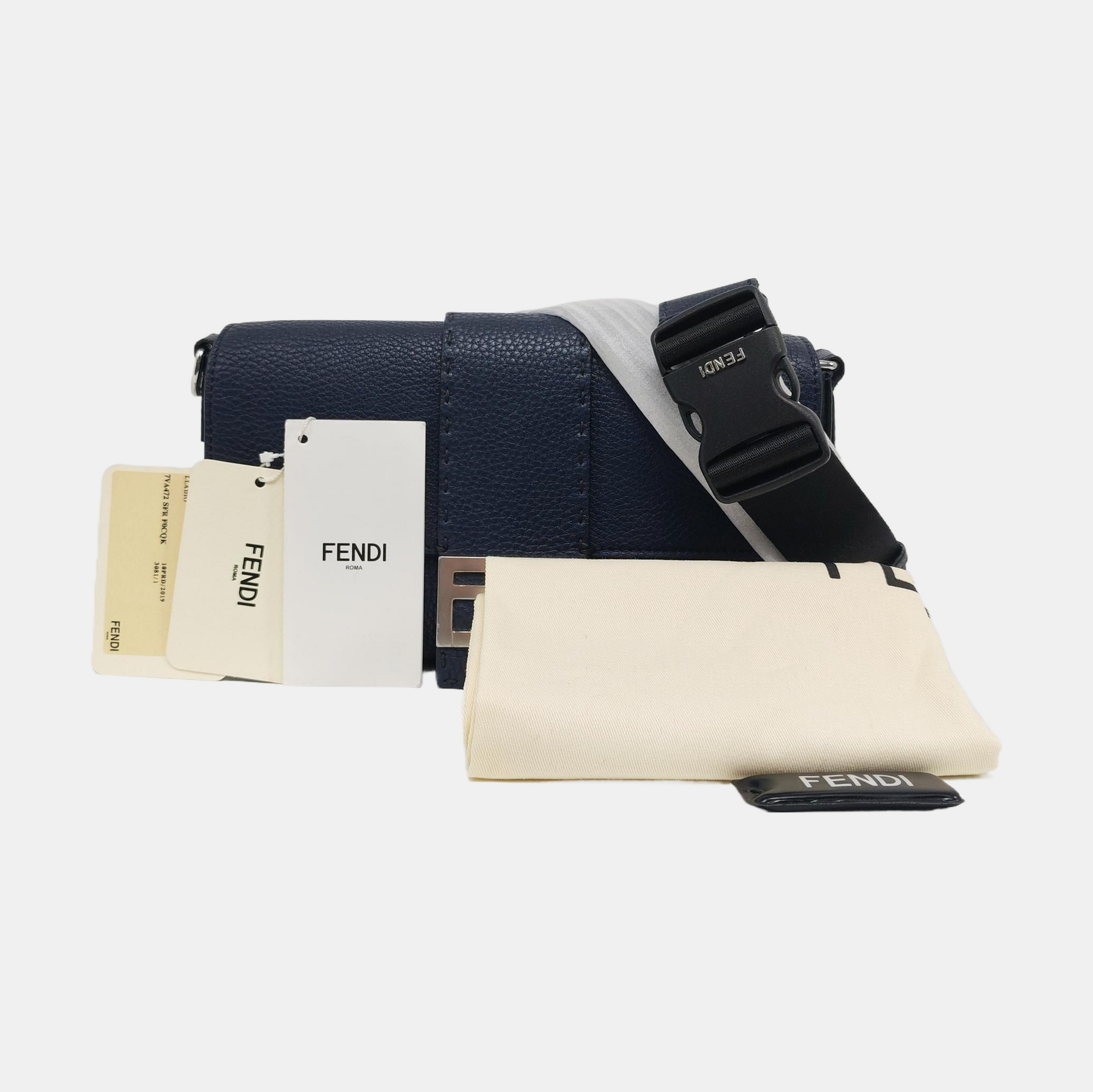 Baguette Medium Calfskin Blue