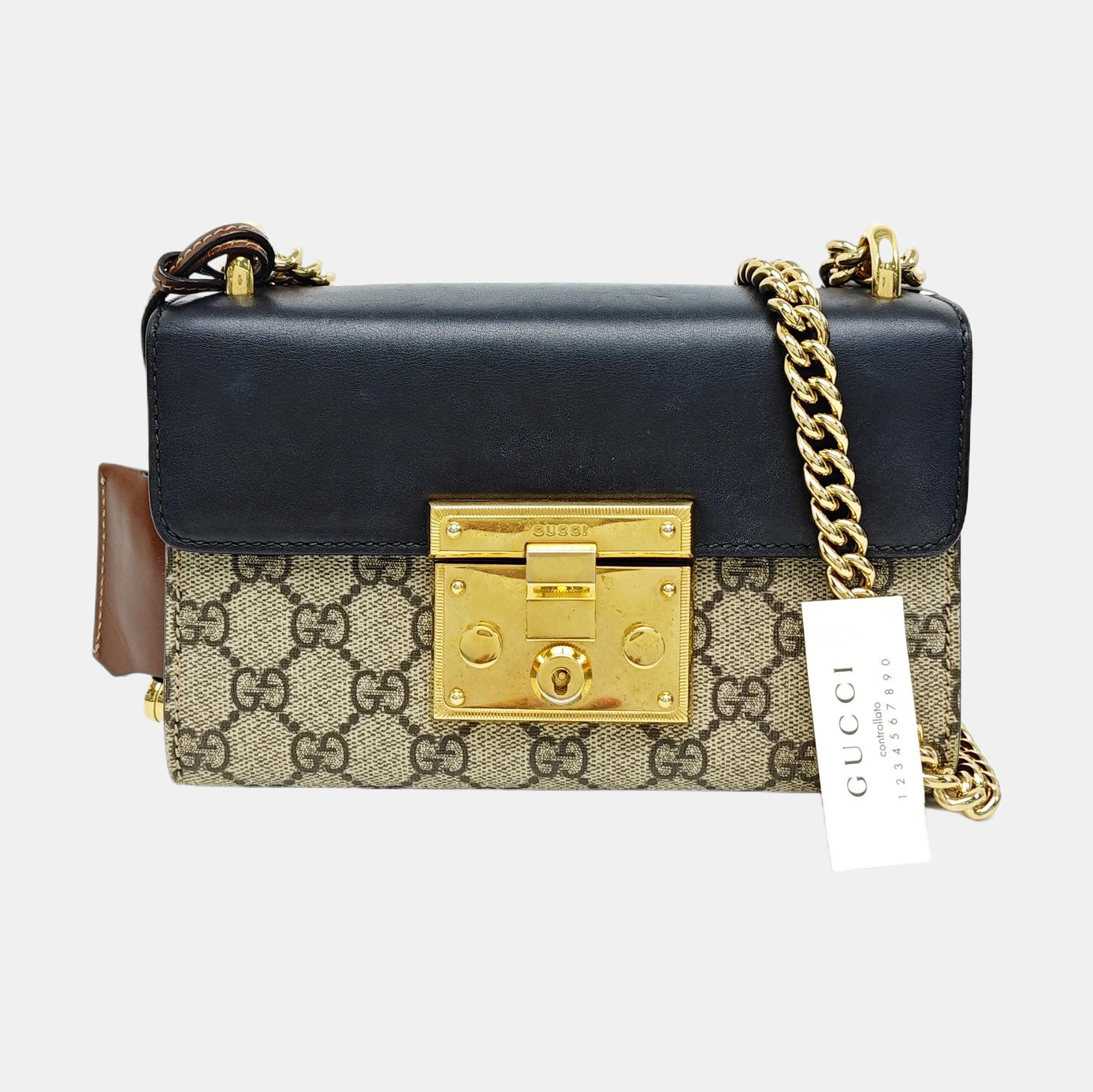 Padlock Small Monogram Coated Canvas Multicolor