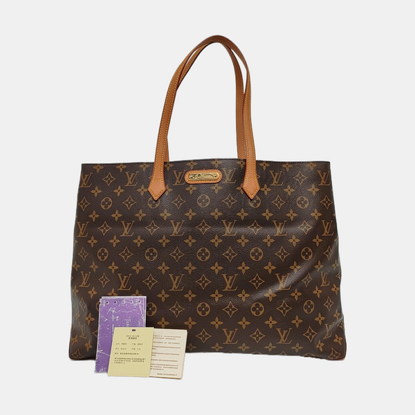 WILSHIRE GM Monogram Coated Canvas Brown