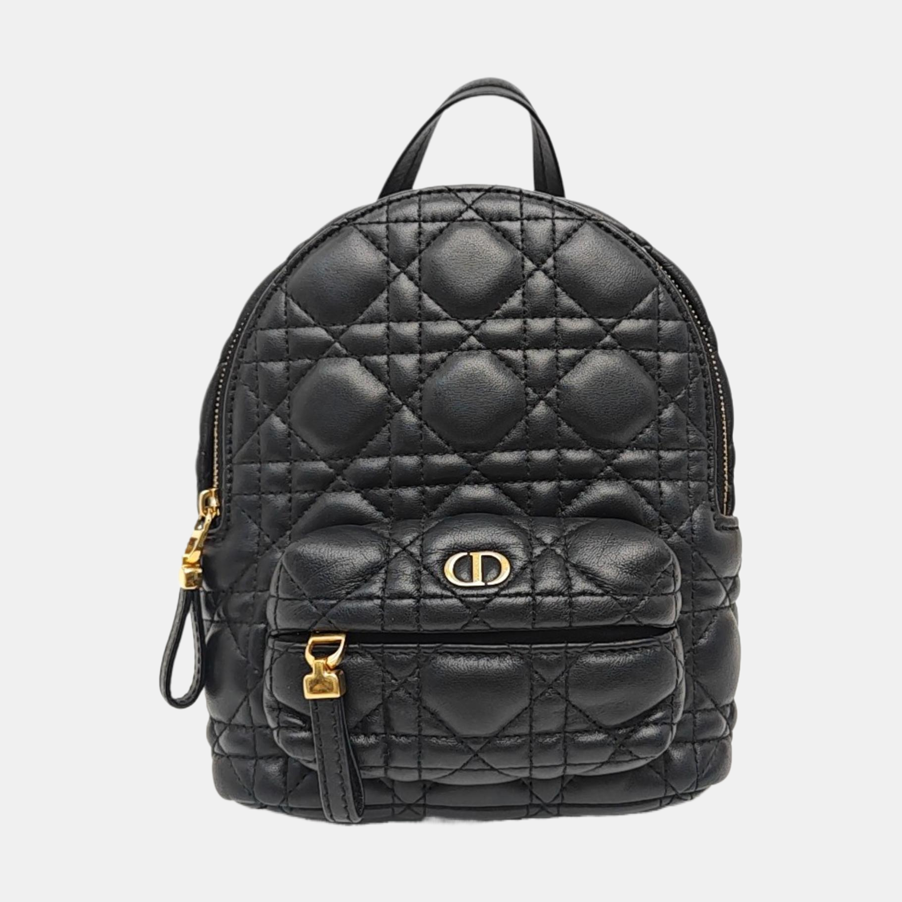 Cannage Lambskin Backpack Mini Black