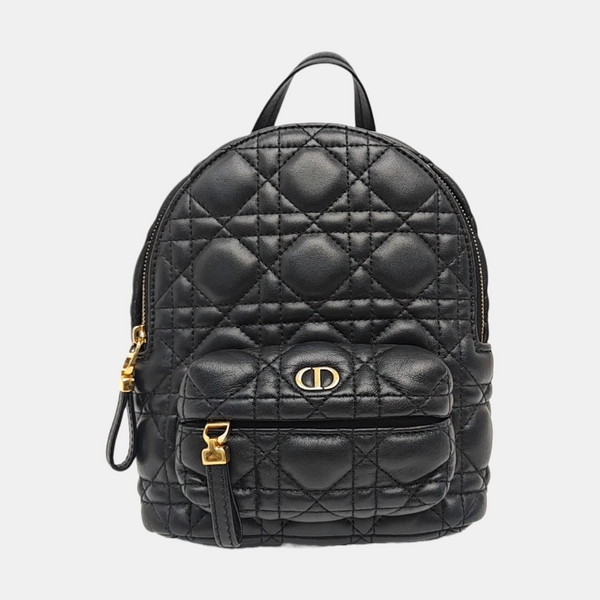 Cannage Lambskin Backpack Mini Black