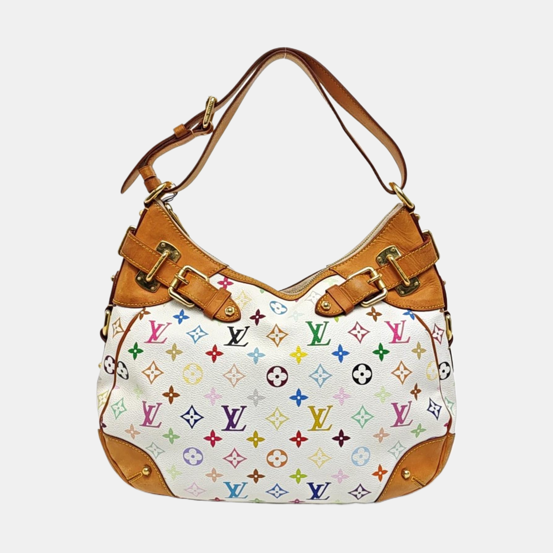 GRETA Monogram Coated Canvas White