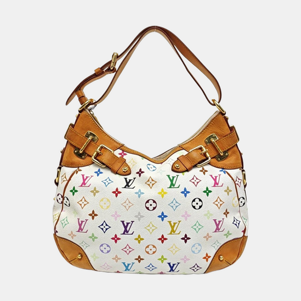GRETA Monogram Coated Canvas White
