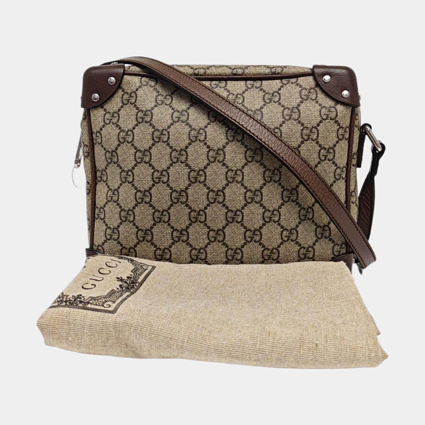 Trunk Monogram Coated Canvas Brown
