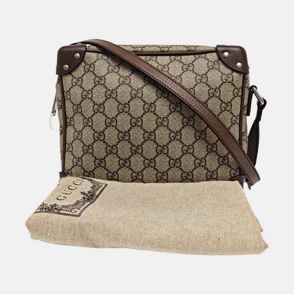 Trunk Monogram Coated Canvas Brown
