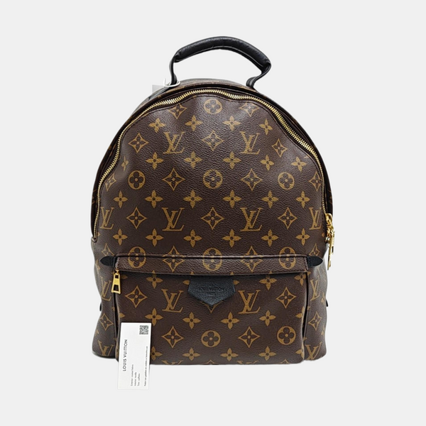 Monogram Coated Canvas Backpack Brown