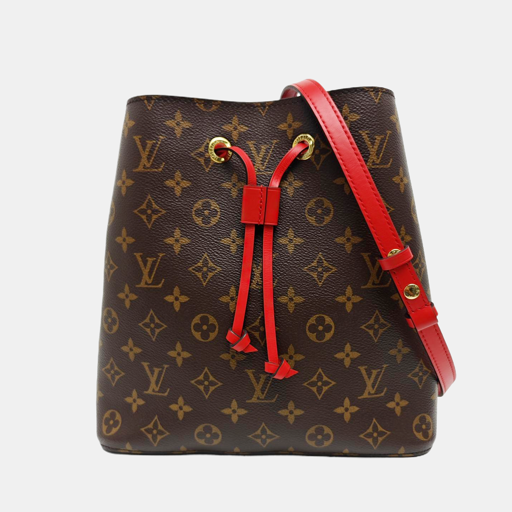 NÉONOÉ MM Monogram Coated Canvas Brown