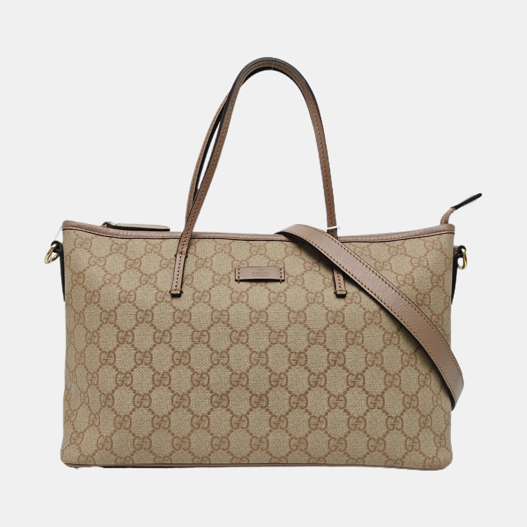 Monogram Coated Canvas Tote Bag Pink
