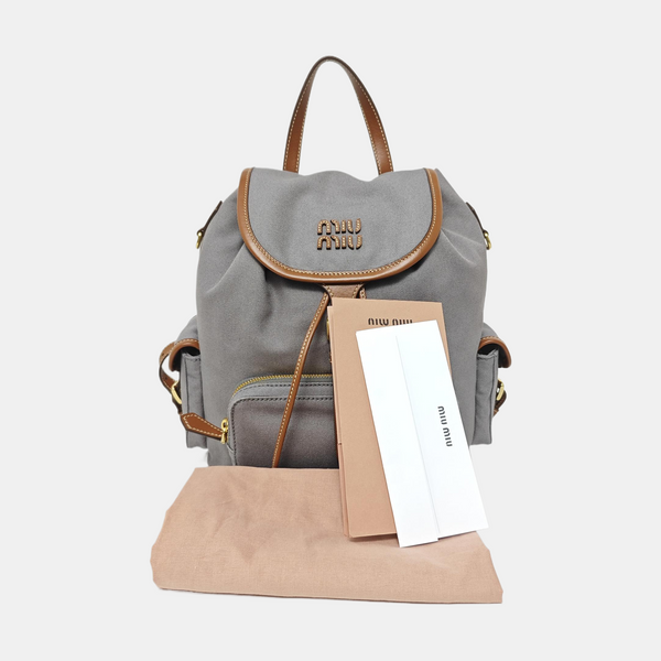 Canvas Backpack Gray