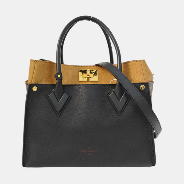 ON MY SIDE MM Monogram Calfskin Black