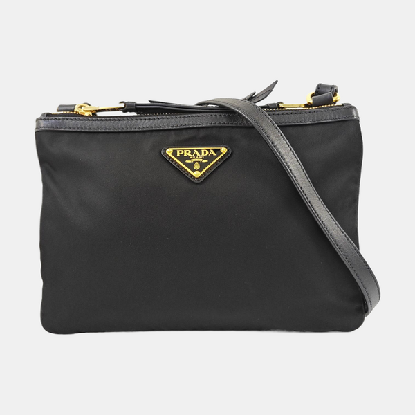 Fabric Shoulder Bag Small Black