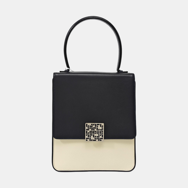 Calfskin Top Handle Bag Multicolor