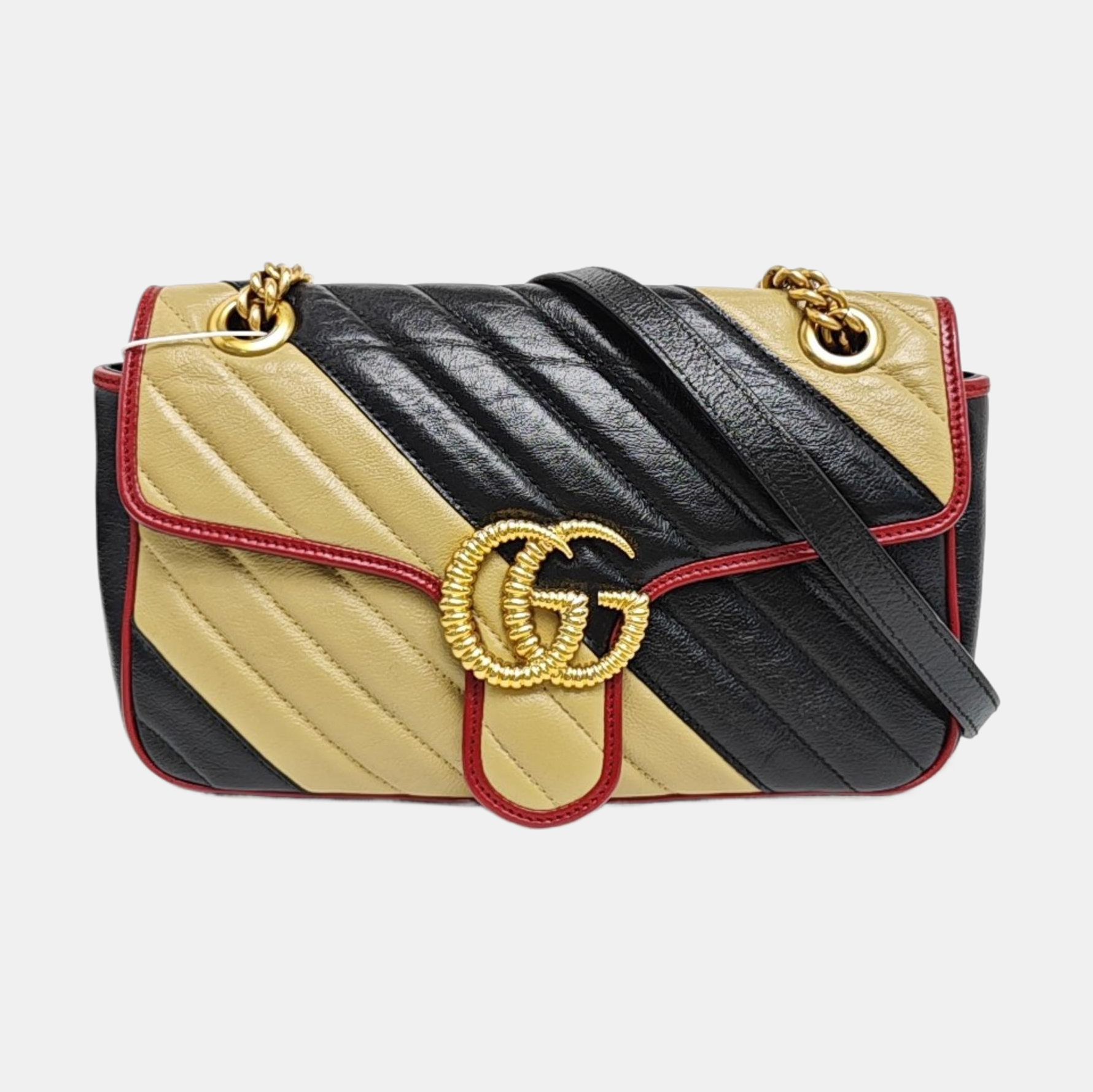 GG Marmont Medium Quilted Calfskin Multicolor