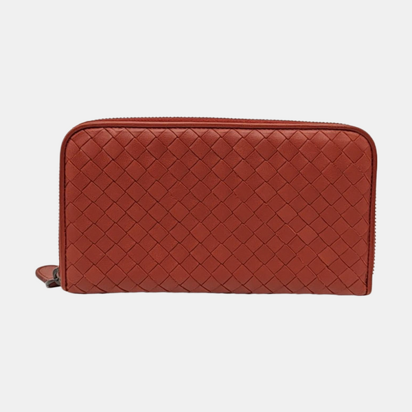 Lambskin Wallet Red