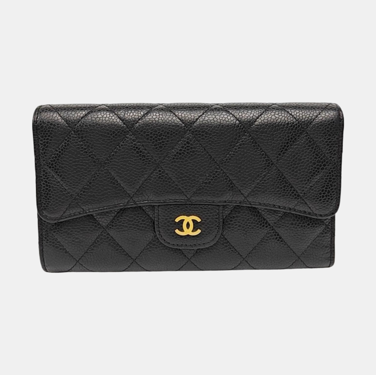 CLASSIC FLAP Mini Quilted Grained Calfskin Black