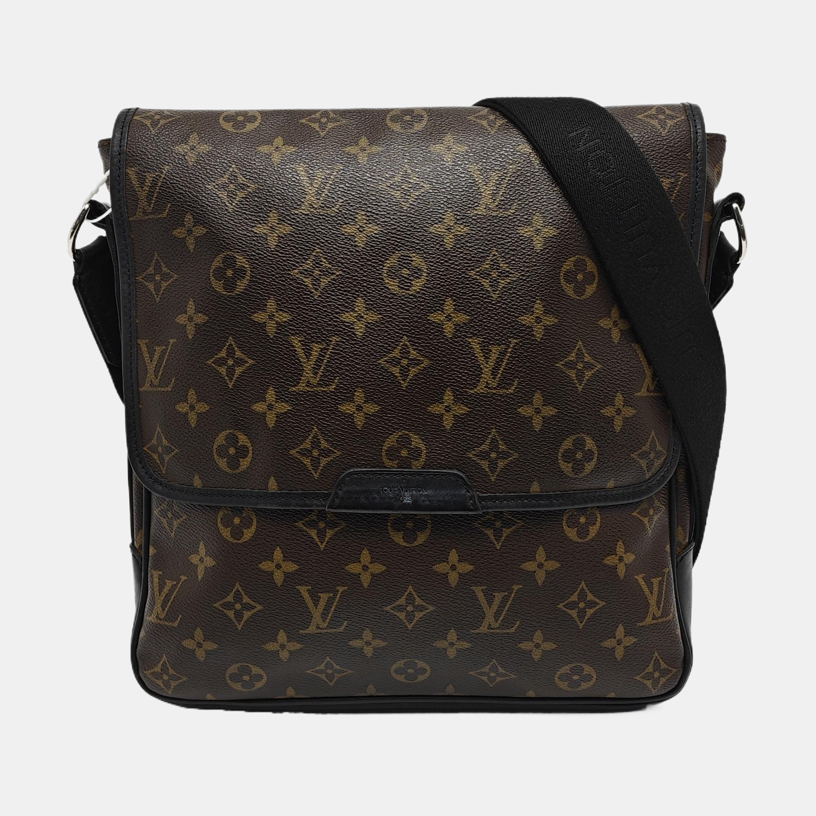 Monogram Coated Canvas Shoulder Bag Brown