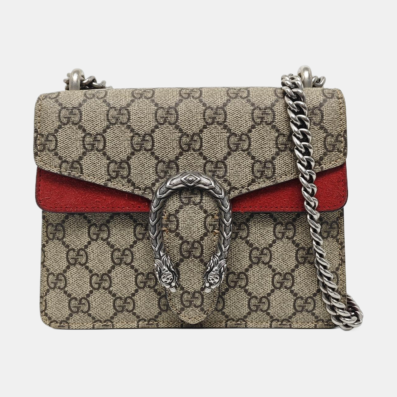 Dionysus Mini Monogram Coated Canvas Beige